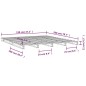 vidaXL Cama de palets madera maciza de pino gris 120x200 cm vidaXL Cama de palets madera maciza de pino gris 120x200 cm