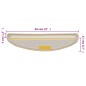vidaXL Alfombrillas de escalera 10 unidades crema 56x17x3 cm
