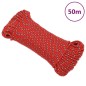 vidaXL Cuerda de barco polipropileno rojo 4 mm 50 m vidaXL Cuerda de barco polipropileno rojo 4 mm 50 m