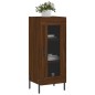 vidaXL Aparador madera de ingeniería marrón roble 34,5x34x90 cm