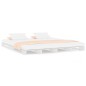 vidaXL Cama de palets de madera maciza de pino blanca 140x190 cm vidaXL Cama de palets de madera maciza de pino blanca 140x190 cm