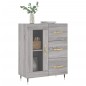 vidaXL Aparador de madera de ingeniería gris Sonoma 69,5x34x90 cm vidaXL Aparador de madera de ingeniería gris Sonoma 69,5x34x90 cm