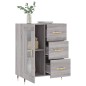 vidaXL Aparador de madera de ingeniería gris Sonoma 69,5x34x90 cm vidaXL Aparador de madera de ingeniería gris Sonoma 69,5x34x90 cm