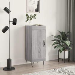 vidaXL Aparador madera de ingeniería gris Sonoma 34,5x34x90 cm