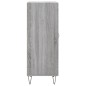 vidaXL Aparador madera de ingeniería gris Sonoma 34,5x34x90 cm vidaXL Aparador madera de ingeniería gris Sonoma 34,5x34x90 cm