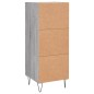 vidaXL Aparador madera de ingeniería gris Sonoma 34,5x34x90 cm vidaXL Aparador madera de ingeniería gris Sonoma 34,5x34x90 cm