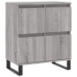 vidaXL Aparador de madera contrachapada gris Sonoma 60x35x70 cm vidaXL Aparador de madera contrachapada gris Sonoma 60x35x70 cm