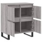 vidaXL Aparador de madera contrachapada gris Sonoma 60x35x70 cm vidaXL Aparador de madera contrachapada gris Sonoma 60x35x70 cm