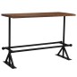 vidaXL Mesa de bar madera maciza reciclada marrón oscuro 150x70x107 cm vidaXL Mesa de bar madera maciza reciclada marrón oscuro 150x70x107 cm