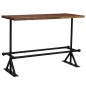 vidaXL Mesa de bar madera maciza reciclada marrón oscuro 150x70x107 cm vidaXL Mesa de bar madera maciza reciclada marrón oscuro 150x70x107 cm