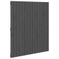 vidaXL Cabecero de cama de pared madera maciza pino gris 95,5x3x110 cm vidaXL Cabecero de cama de pared madera maciza pino gris 95,5x3x110 cm