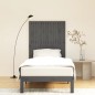 vidaXL Cabecero de cama de pared madera maciza pino gris 95,5x3x110 cm vidaXL Cabecero de cama de pared madera maciza pino gris 95,5x3x110 cm