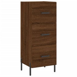 vidaXL Aparador madera de ingeniería marrón roble 34,5x34x90 cm