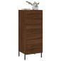 vidaXL Aparador madera de ingeniería marrón roble 34,5x34x90 cm vidaXL Aparador madera de ingeniería marrón roble 34,5x34x90 cm