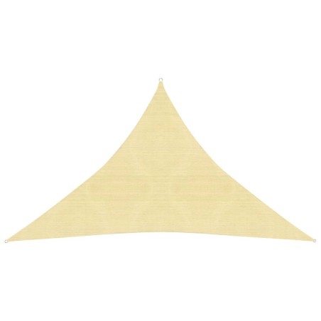 vidaXL Toldo de vela beige HDPE 160 g/m² 3x3x4,2 m