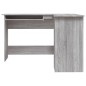 vidaXL Escritorio de esquina madera contrachapada gris 120x140x75 cm vidaXL Escritorio de esquina madera contrachapada gris 120x140x75 cm