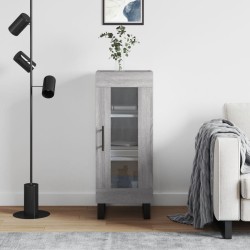 vidaXL Aparador madera de ingeniería gris Sonoma 34,5x34x90 cm