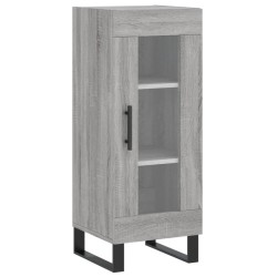 vidaXL Aparador madera de ingeniería gris Sonoma 34,5x34x90 cm