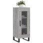 vidaXL Aparador madera de ingeniería gris Sonoma 34,5x34x90 cm vidaXL Aparador madera de ingeniería gris Sonoma 34,5x34x90 cm