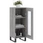 vidaXL Aparador madera de ingeniería gris Sonoma 34,5x34x90 cm vidaXL Aparador madera de ingeniería gris Sonoma 34,5x34x90 cm