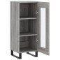 vidaXL Aparador madera de ingeniería gris Sonoma 34,5x34x90 cm vidaXL Aparador madera de ingeniería gris Sonoma 34,5x34x90 cm