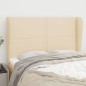 vidaXL Cabecero con orejas de tela color crema 147x23x118/128 cm vidaXL Cabecero con orejas de tela color crema 147x23x118/128 cm