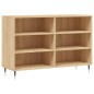 vidaXL Aparador de madera contrachapada roble Sonoma 103,5x35x70 cm vidaXL Aparador de madera contrachapada roble Sonoma 103,5x35x70 cm