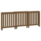 vidaXL Cubierta radiador madera maciza pino marrón miel 210x21x85 cm