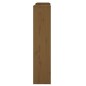 vidaXL Cubierta radiador madera maciza pino marrón miel 210x21x85 cm