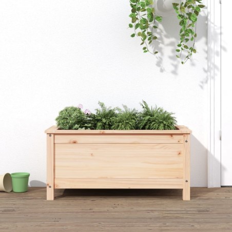 vidaXL Jardinera madera maciza de pino 82,5x40x39 cm