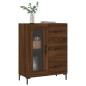 vidaXL Aparador de madera de ingeniería marrón roble 69,5x34x90 cm vidaXL Aparador de madera de ingeniería marrón roble 69,5x34x90 cm