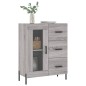 vidaXL Aparador de madera de ingeniería gris Sonoma 69,5x34x90 cm vidaXL Aparador de madera de ingeniería gris Sonoma 69,5x34x90 cm