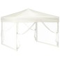 vidaXL Carpa para fiestas plegable con paredes laterales crema 3x3 m vidaXL Carpa para fiestas plegable con paredes laterales crema 3x3 m