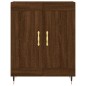 vidaXL Aparador de madera de ingeniería marrón roble 69,5x34x90 cm vidaXL Aparador de madera de ingeniería marrón roble 69,5x34x90 cm
