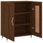 vidaXL Aparador de madera de ingeniería marrón roble 69,5x34x90 cm vidaXL Aparador de madera de ingeniería marrón roble 69,5x34x90 cm