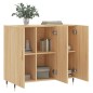 vidaXL Aparador de madera de ingeniería roble Sonoma 90x34x80 cm vidaXL Aparador de madera de ingeniería roble Sonoma 90x34x80 cm