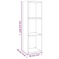 vidaXL Estantería/mueble de TV madera roble ahumado 36x30x114 cm vidaXL Estantería/mueble de TV madera roble ahumado 36x30x114 cm