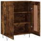 vidaXL Aparador de madera de ingeniería roble ahumado 69,5x34x90 cm vidaXL Aparador de madera de ingeniería roble ahumado 69,5x34x90 cm
