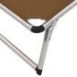 vidaXL Tumbonas plegables con techo 2 uds aluminio y textilene marrón vidaXL Tumbonas plegables con techo 2 uds aluminio y textilene marrón
