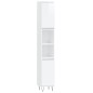 vidaXL Armario de baño madera contrachapada blanco brillo 30x30x190 cm vidaXL Armario de baño madera contrachapada blanco brillo 30x30x190 cm