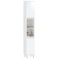 vidaXL Armario de baño madera contrachapada blanco brillo 30x30x190 cm vidaXL Armario de baño madera contrachapada blanco brillo 30x30x190 cm
