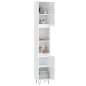 vidaXL Armario de baño madera contrachapada blanco brillo 30x30x190 cm vidaXL Armario de baño madera contrachapada blanco brillo 30x30x190 cm