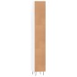 vidaXL Armario de baño madera contrachapada blanco brillo 30x30x190 cm vidaXL Armario de baño madera contrachapada blanco brillo 30x30x190 cm