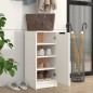 vidaXL Mueble zapatero de madera contrachapada blanco 30x35x70 cm vidaXL Mueble zapatero de madera contrachapada blanco 30x35x70 cm