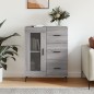 vidaXL Aparador de madera de ingeniería gris Sonoma 69,5x34x90 cm vidaXL Aparador de madera de ingeniería gris Sonoma 69,5x34x90 cm