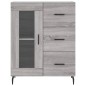 vidaXL Aparador de madera de ingeniería gris Sonoma 69,5x34x90 cm vidaXL Aparador de madera de ingeniería gris Sonoma 69,5x34x90 cm