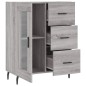 vidaXL Aparador de madera de ingeniería gris Sonoma 69,5x34x90 cm vidaXL Aparador de madera de ingeniería gris Sonoma 69,5x34x90 cm