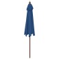 vidaXL Sombrilla de jardín con poste de madera azul celeste 299x240 cm vidaXL Sombrilla de jardín con poste de madera azul celeste 299x240 cm