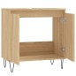 vidaXL Armario de baño madera de ingeniería roble Sonoma 58x33x60 cm vidaXL Armario de baño madera de ingeniería roble Sonoma 58x33x60 cm