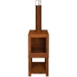 Esschert Design Chimenea exterior con sitio para leña oxidada FF298 Esschert Design Chimenea exterior con sitio para leña oxidada FF298